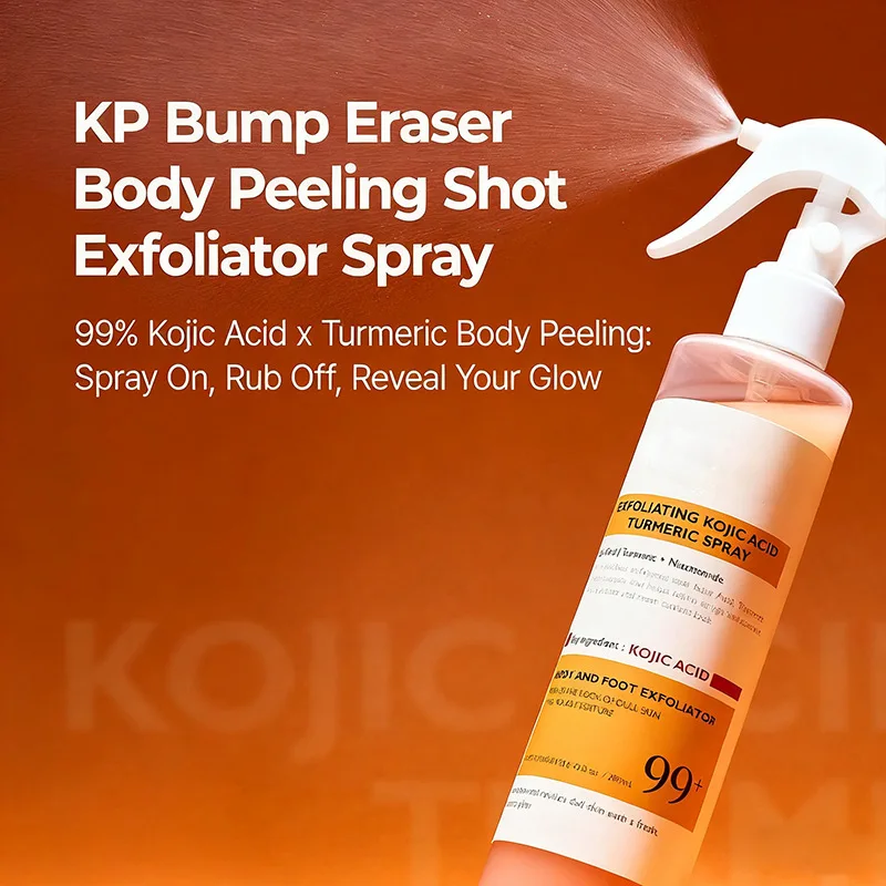 

Turmeric Kojic Acid Exfoliating Essence Spray Gentle Skin Peeling Brightening Hydrating Facial Care for All Skin Types