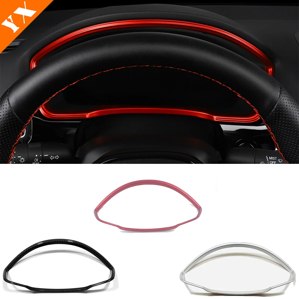 

For Honda 11th Gen Civic Accessories 2022-2023 Car Carbon Silver Red Styling Dashboard Frame Decoration Sticker Cover Garnish