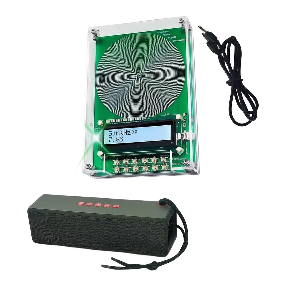 Signal Generator for Schumann Resonance Studies 0.01Hz-100kHz Range Output Amplitude Compact PCB Design Green or Black