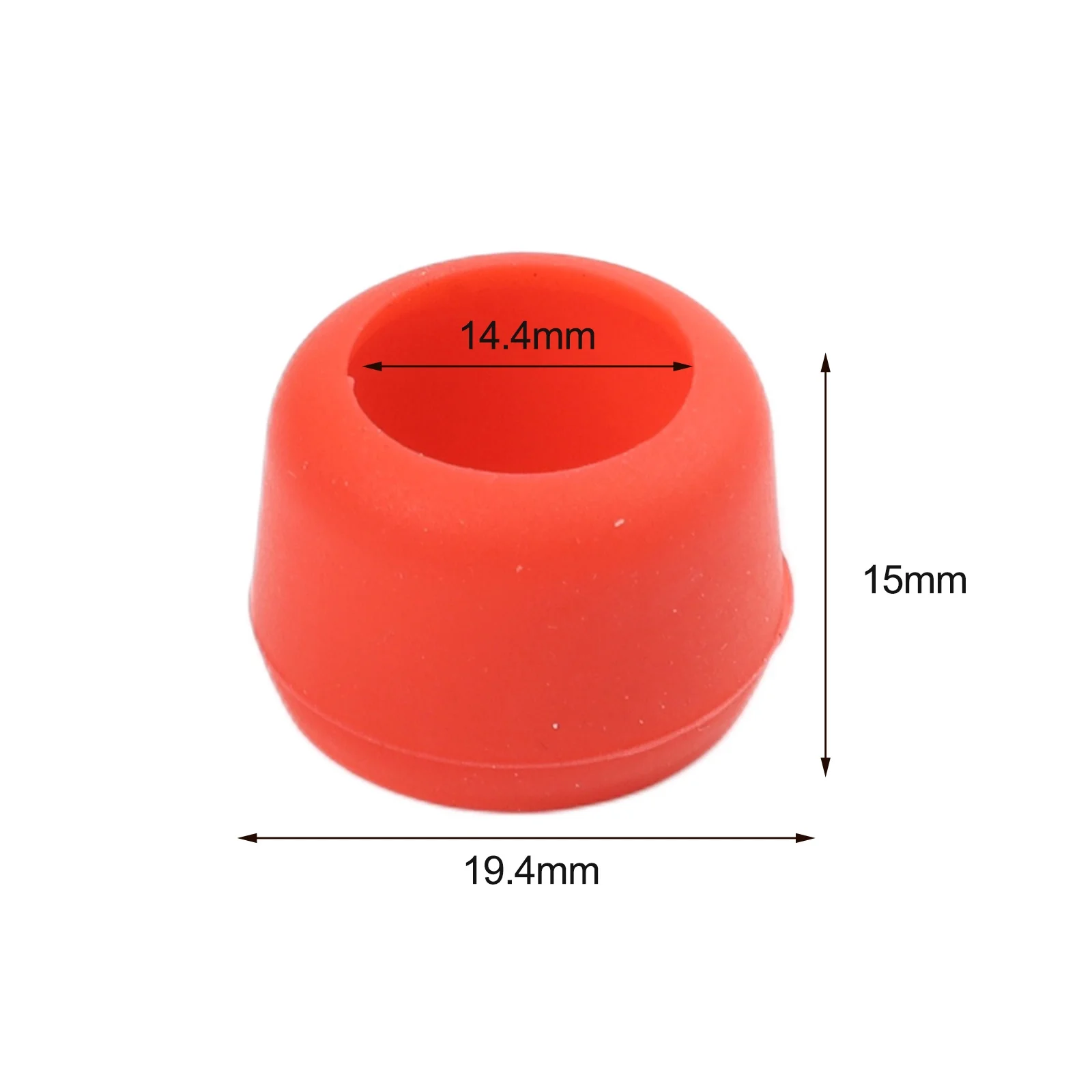Rubber Protective Sleeve Sized for 1/4 inch Hex For Impact Driver Bits to Reduce Operational Wear on Bit Surfaces