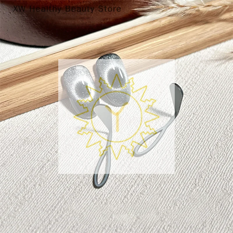 Ímã de unhas para design de olho de gato oco ímã folha de ferro 3d magnético olho de gato gel polonês arte do prego vara salão de beleza estúdio ou ca