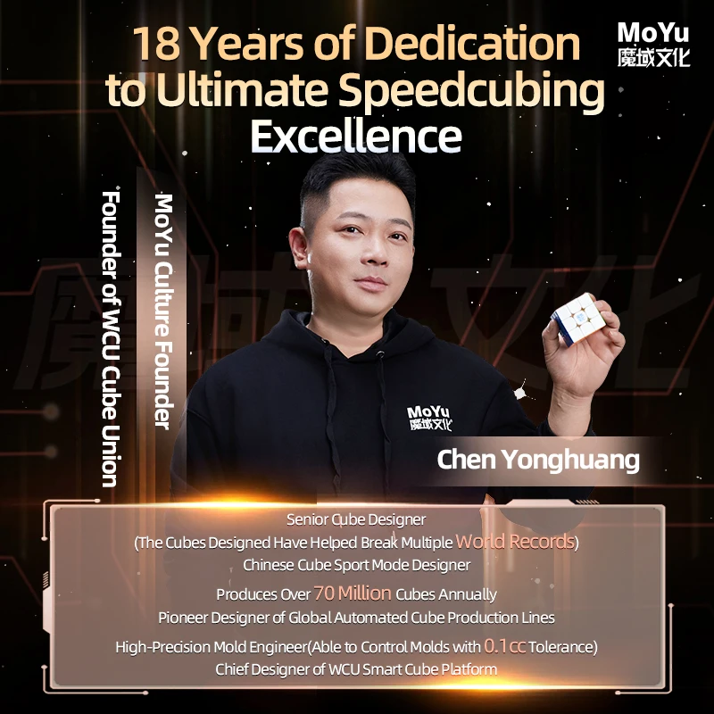 MoYu Super Weilong V2 Cubo del 18° anniversario Cubo magico magnetico di velocità Regalo per bambini Giocattoli puzzle
