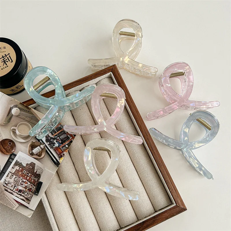 

Акриловая простая заколка для волос для женщин и девочек, элегантная заколка для волос, прозрачная заколка для волос на затылке, аксессуары для укладки