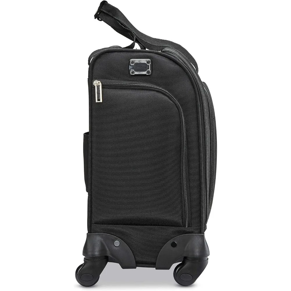 Compact Lightweight Spinner Carry-On Luggage with USB Port, Jet Black, One Size, Travel Essential