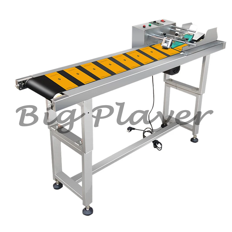 

Automatic Online Paper Label Pagination Machine 12.7MM Inkjet Printer Feeder Conveyor Plastic Bag Paging Equipment for Printer