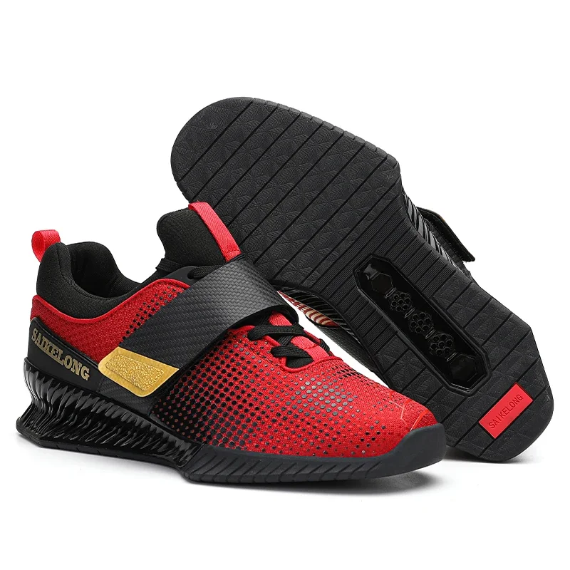 2024 New Professional Weight Lifting Shoes Men's Strength Weightlifting Boots Support Anti Slip Footwear Zapatillas Powerlifting