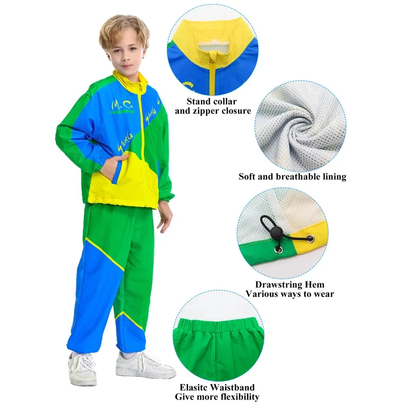 

Детская спортивная одежда в стиле хип-хоп для уличных танцев, кампуса, комплект для показа мод для мальчиков и девочек, l5