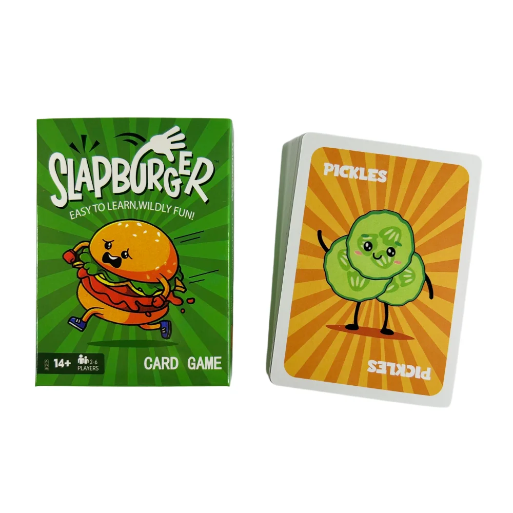 Slapburger Card Game Fun Family Games for Game Night Playing Card Games Families Party Easy to Learn Wildly Fun Deck Cards