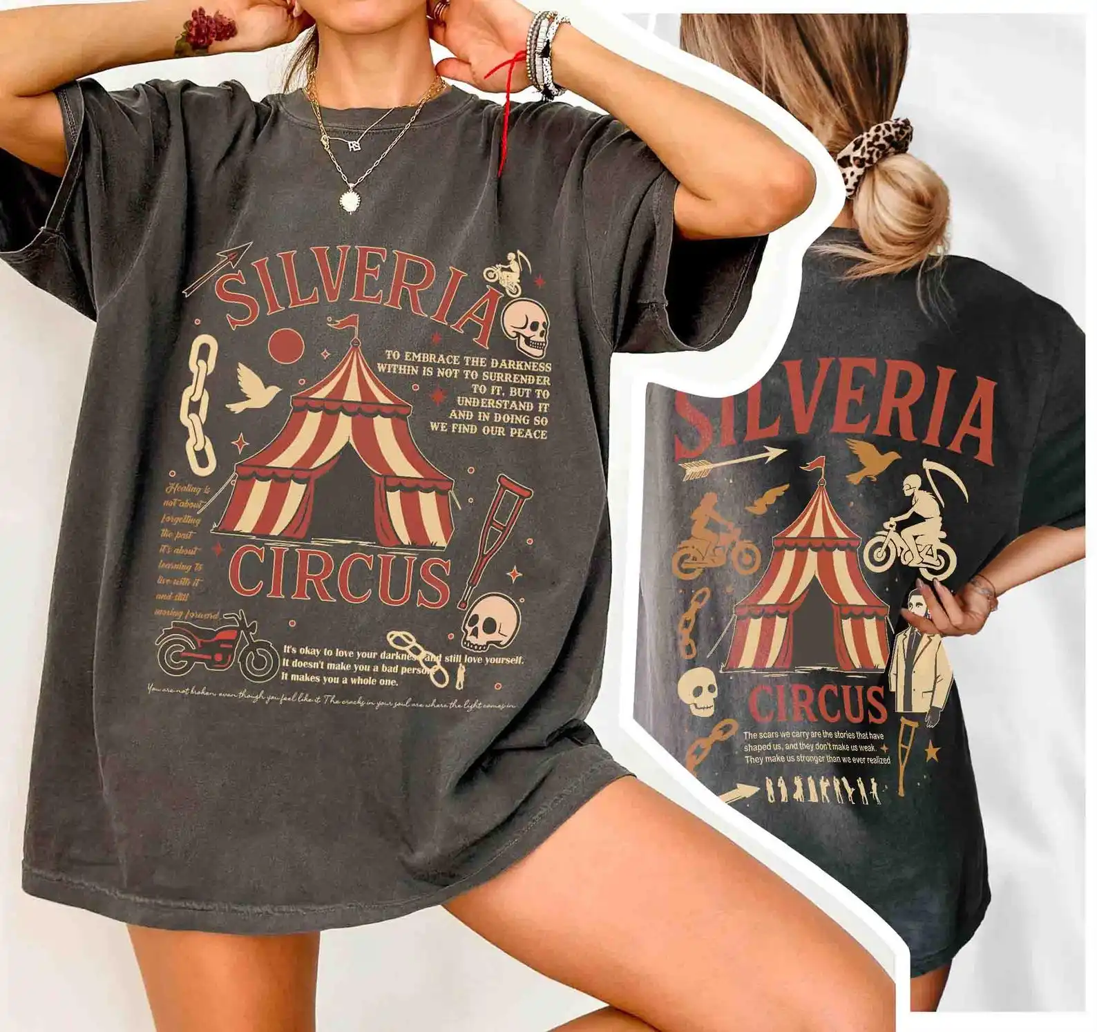 Scythe & Sparrow Silveria Circus Shirt, Butcher And Blackbird Inspired Tshirt Brynne Weaver Dark Romance Gift Tee T-Shirt