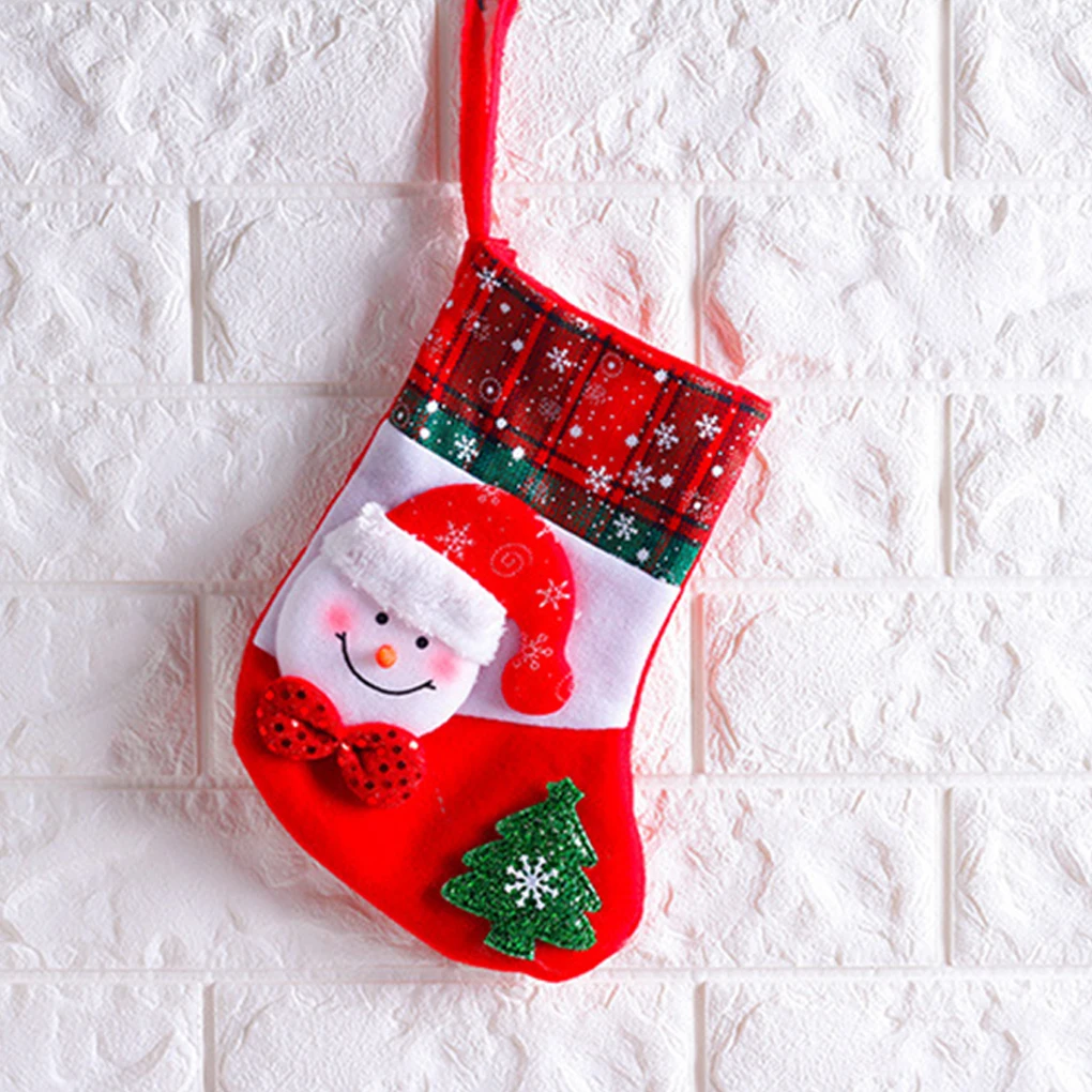 Christmas Stocking Hanging Decor Xmas Sock Decoration Room Pendant