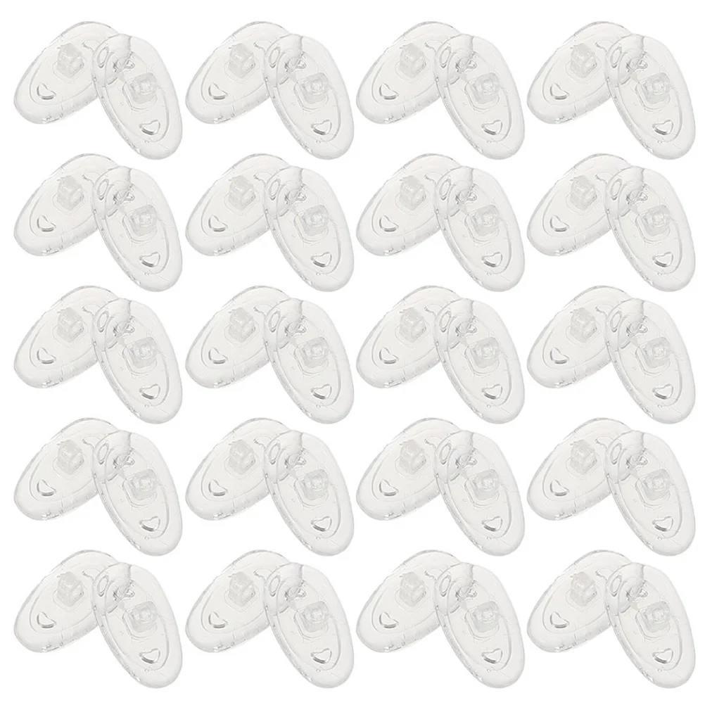 

Gogogmee 20 Pairs Screw Type Silicone Nose Pads for Eyeglasses Non Grips Replacement Kit for Glass Frames