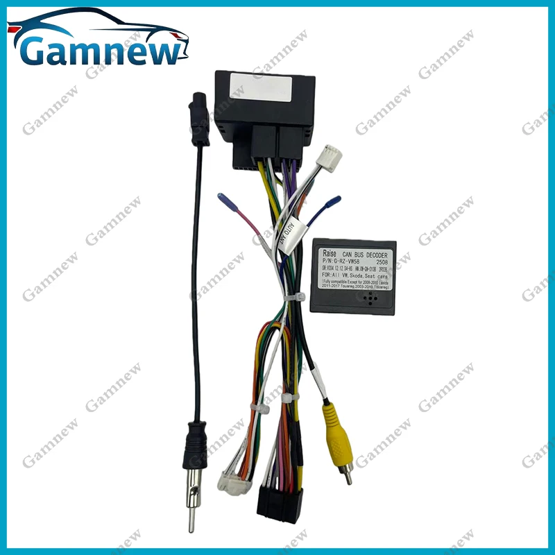 Gamnew Car Wiring Harness Adapter Canbus Box For Volkswagen Golf Beetle Lavida Touran Polo Passat Superb Yeti Octavia VW-RZ-08
