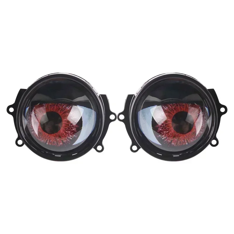 2 uds 7th Devil Eyes lente 3 pulgadas para 12v coche WIFI Control ojos Kits de reequipamiento montaje accesorios de luz de coche