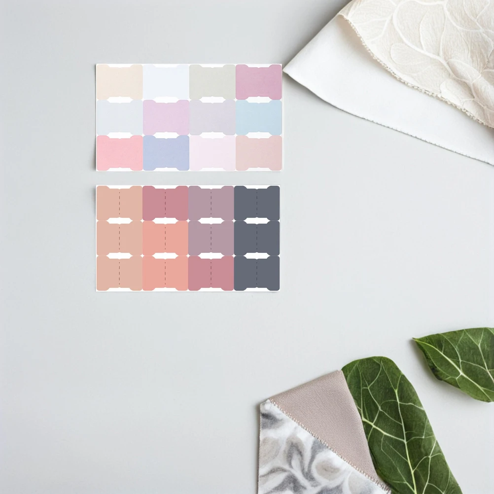 

40 Sheets Index Label Binder Accessories Writable Blank Sticker Tabs Books Notebooks Files Organization Color Coded Self
