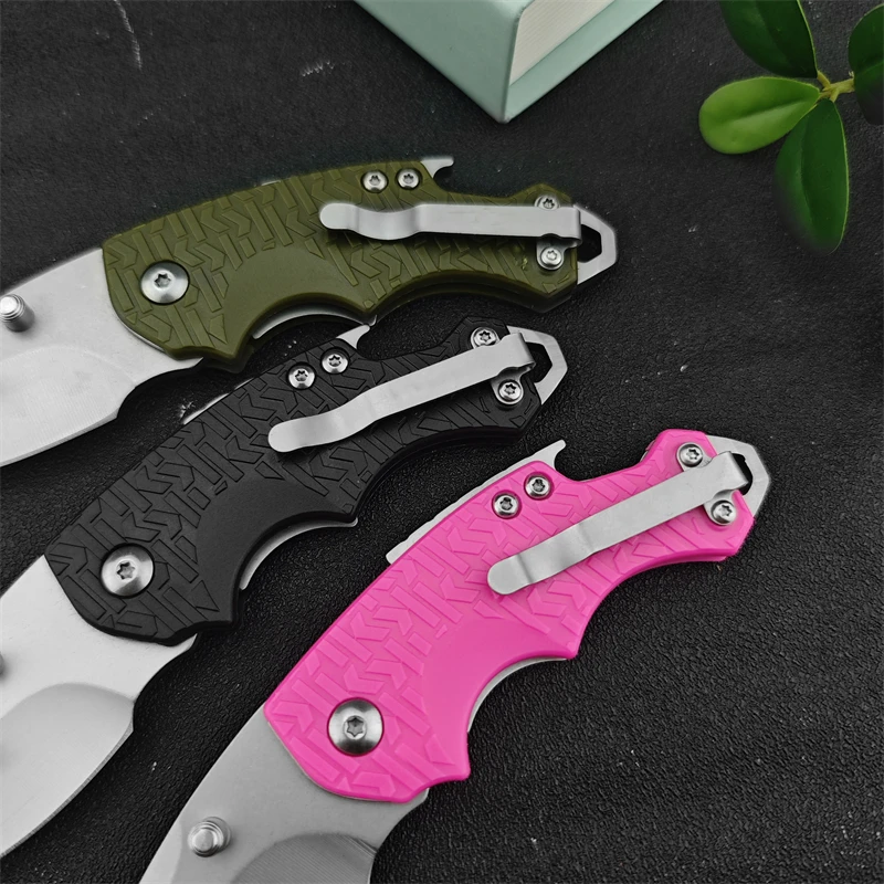 KS3800 Pocket Knife 8Cr13Mov Blade Hunting Survival Ni Camping EDC Nylon Fiberglass Handle Folding Knife