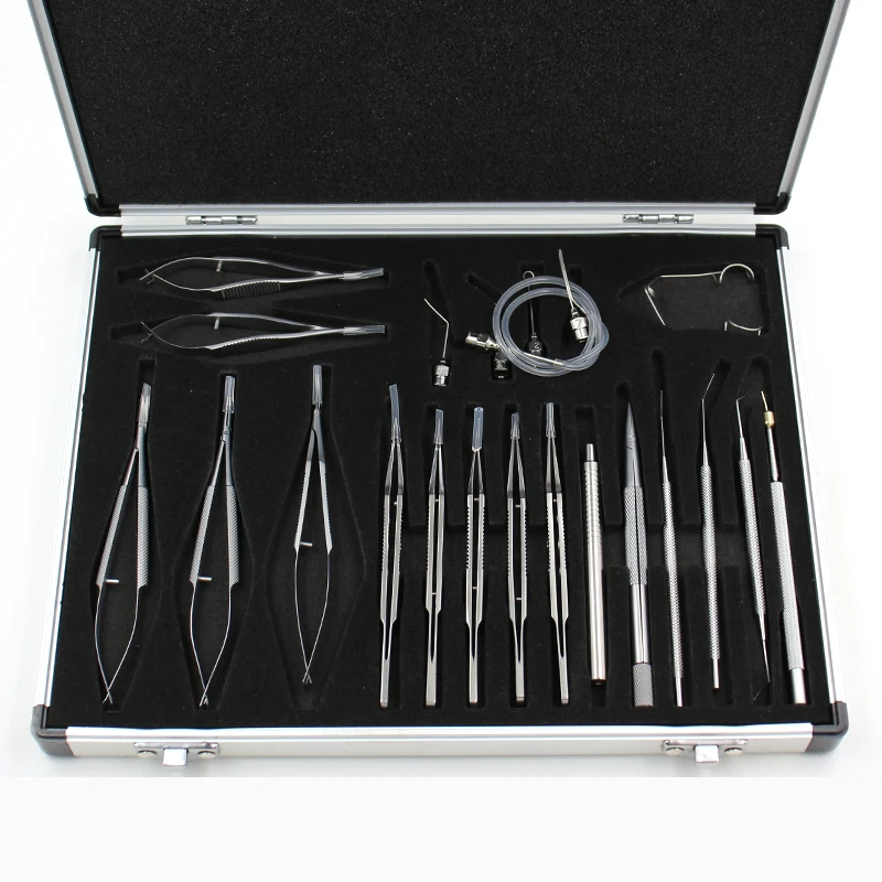 

Makeup Tools Double Eyelids And Tools Microsurgery Instruments Titanium 21 Sets Eye Surgery Tools