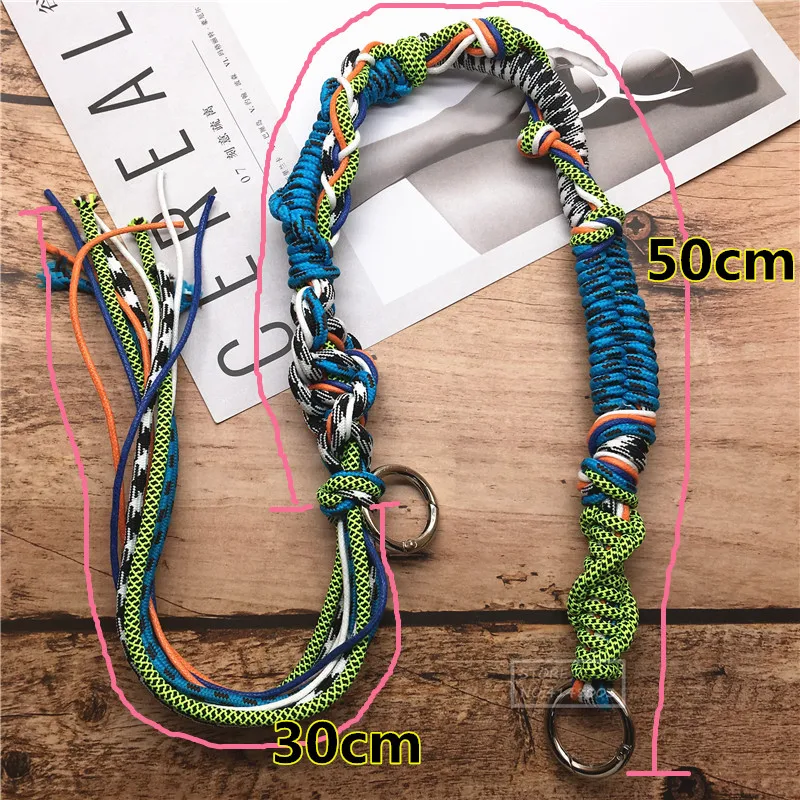 Handmade Lanyard for key Mobile phone Strap For Women Accessories Bag Straps Colorful for DIY Bag Making, Handle Replacement