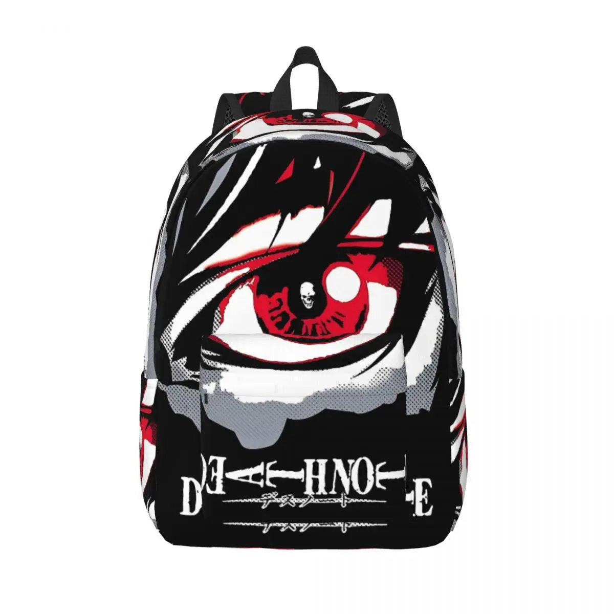 

Custom D-Deathes N-Notes Cartoon Canvas Backpack for Women Men Waterproof College School Comic Manga Bag Print Bookbags