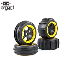 Rc Gas Car anteriore posteriore Desert Tire con Kit mozzo ruota Fit 1/5 HPI ROFUN BAHA ROVAN KM BAJA 5B SS Truck Parts