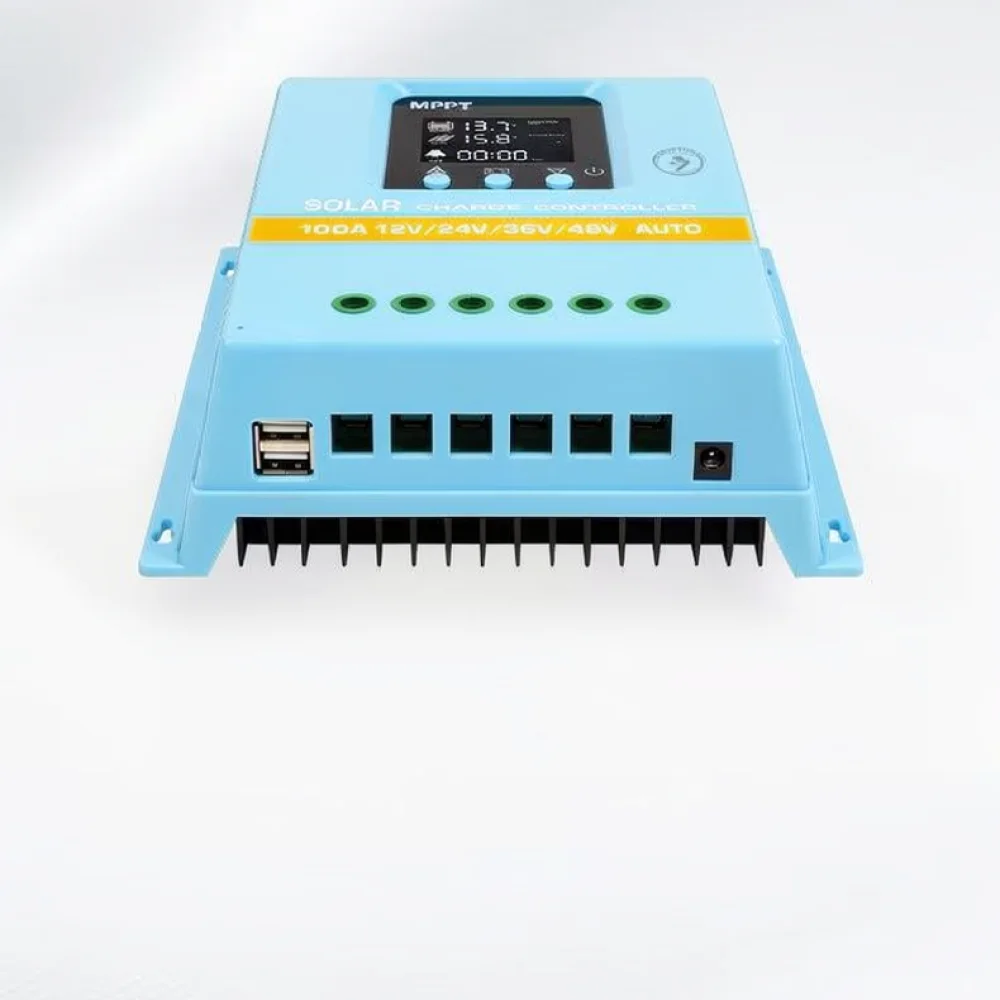 Powerful MPPT Solar Regulator 100A Auto Voltage 12V 24V 36V 48V Identification Battery Management Photovoltaic Charger