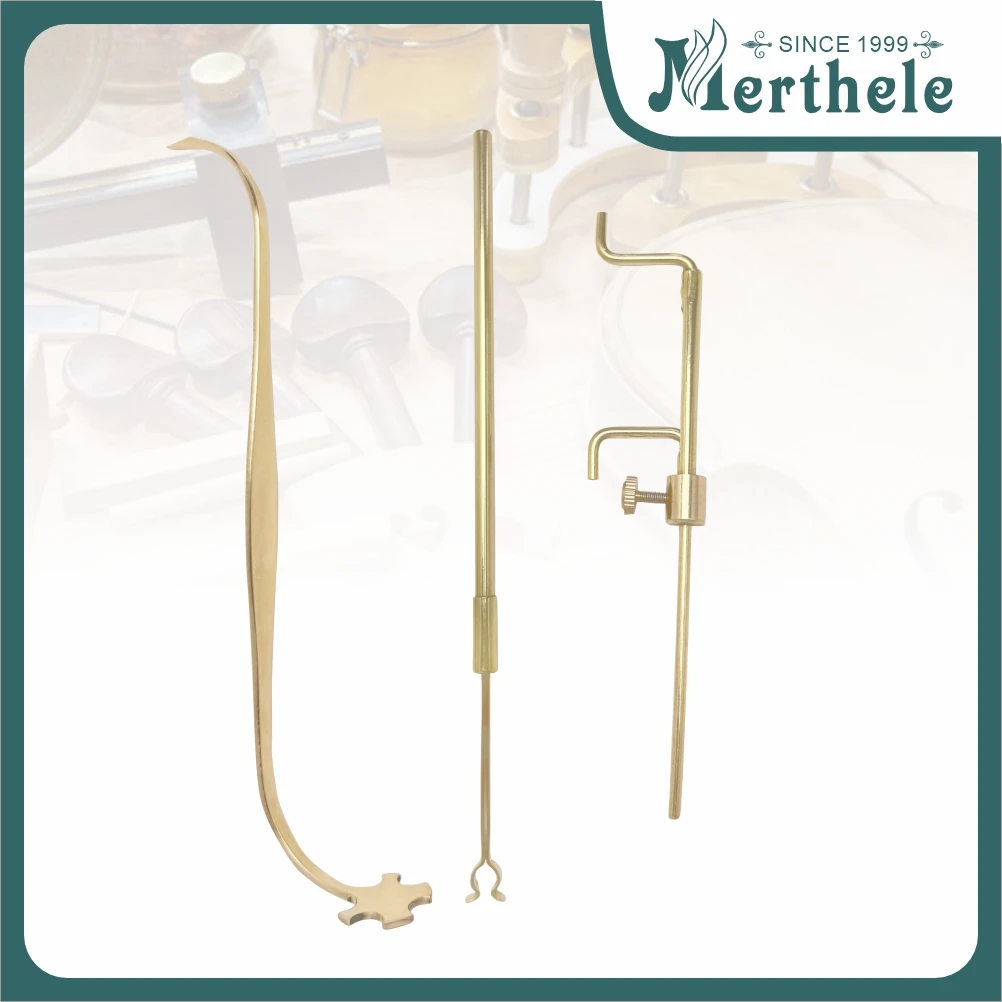 Pure Copper Violin Soundpost Tool  Sound Post Gauge Measurer Retriever Clamp Clip setter Install Repair Luthier