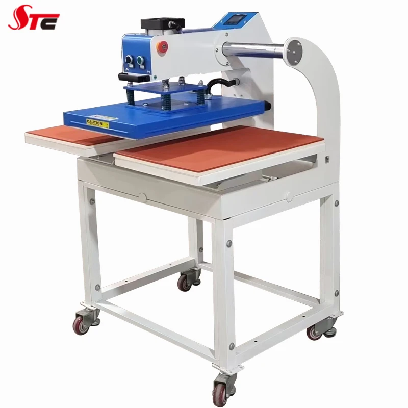 STC-QD05 Double Station Automatic' Upglide Pneumatic T Shirt Heat Press Machine