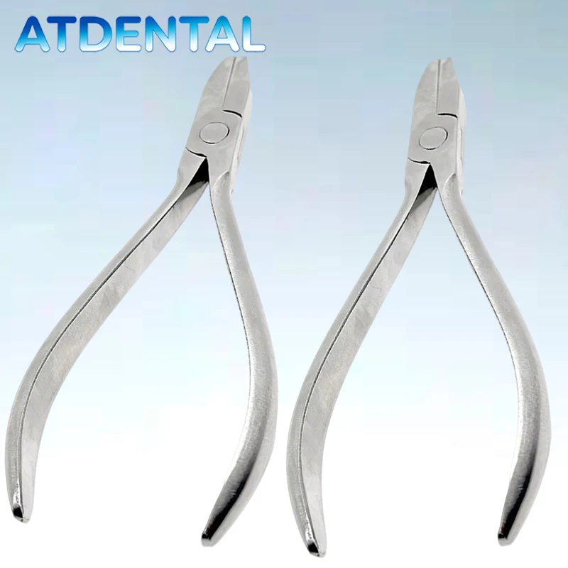 

2pcs Dental Ortho V Stop Loop Bending Pliers, Orthodontic Lab Tool for Braces Making Stainless Steel Wire Forming Forceps