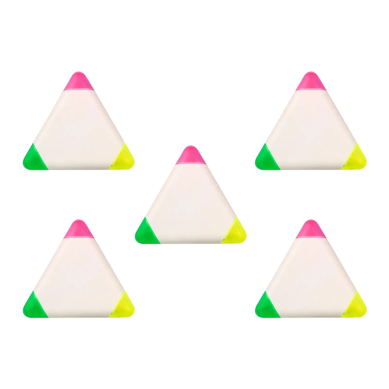 5x Triangle Incline Tip Marker Pen Highlighting Stationery Highlighter Pen Set for Journal Card Making Coloring Kids Lettering