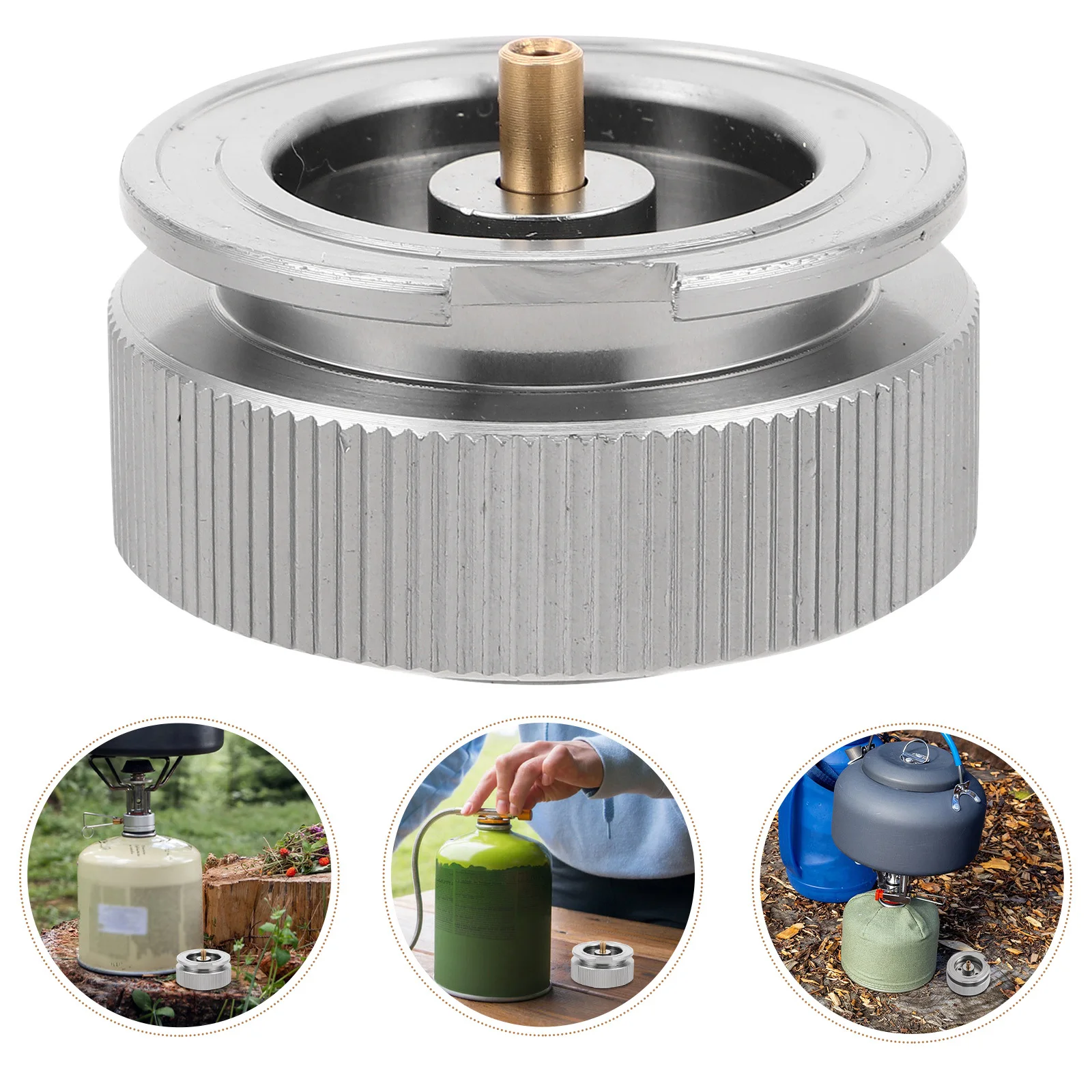 

Gas Canister Converter For Camping Stove Outdoor Flat Long Gas Adapter Durable Reliable Connector
