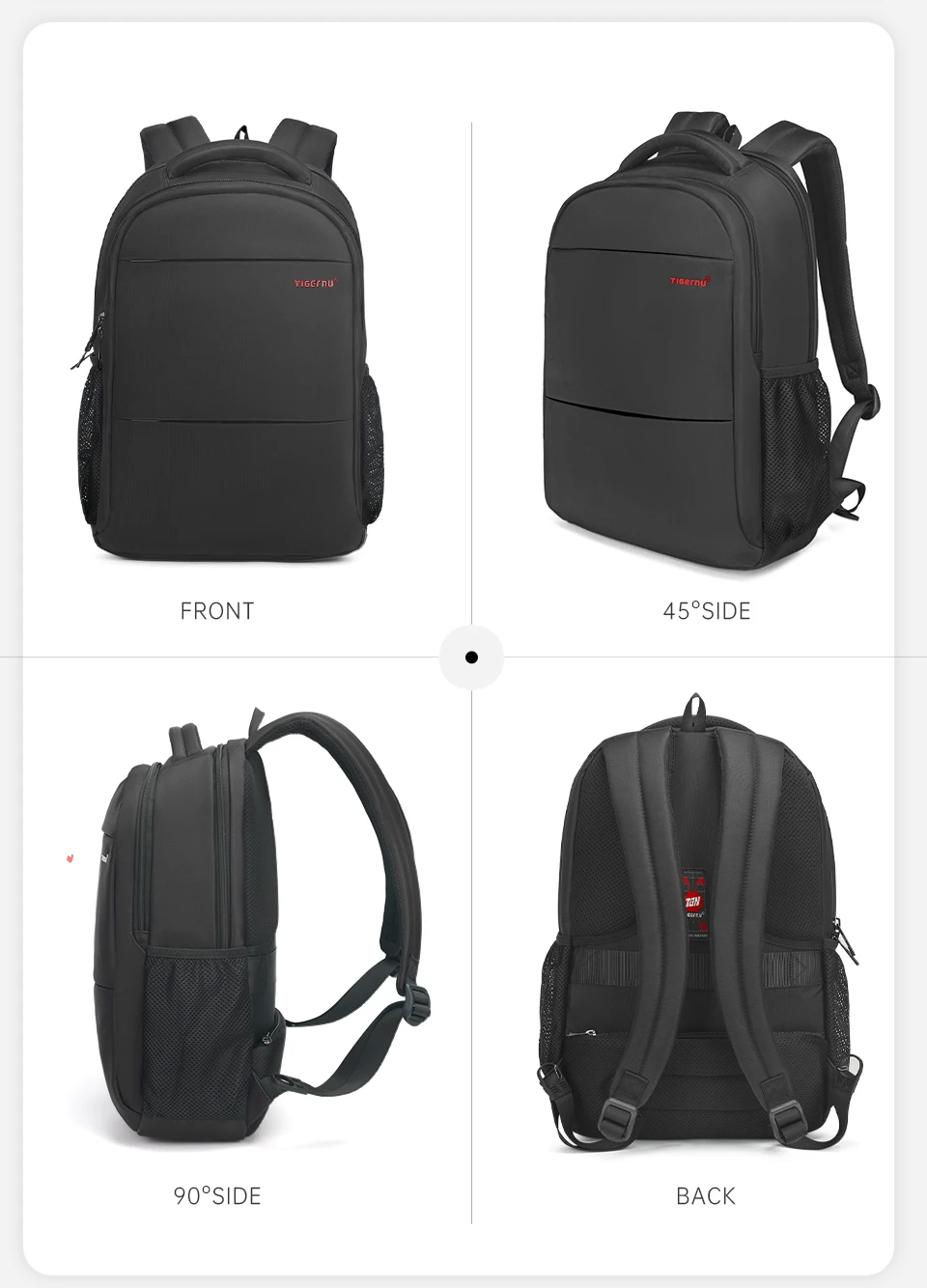 Tigernu Frauen Große Kapazität Casual Reise Rucksäcke Wasserdicht 15,6 "Laptop Rucksack Weibliche Schule Rucksack Mochilas – Detail 17