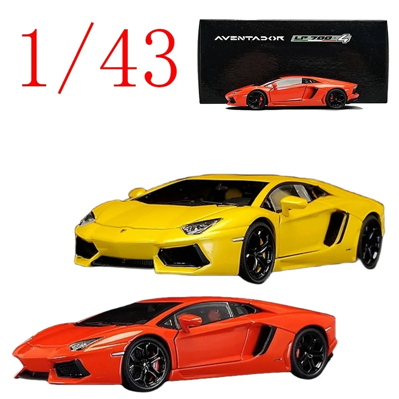 AUTOart Diecast 1/43 Scale Lamborghini Alloy Model Cars Lamborghini LP700-4 Play with The Gift Original Box of Toy Cars
