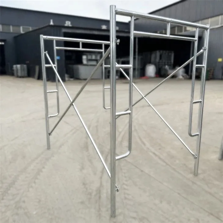 Easy Install Durable Professional Customization Metal Mobile Ladder Galvanized h Frame Scaffolding System for Construction