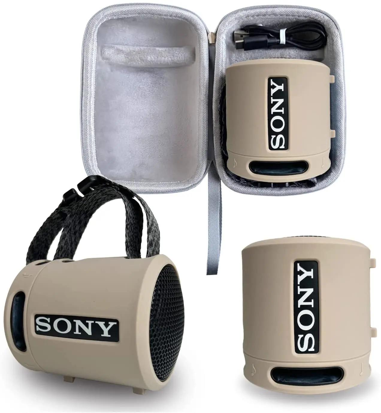 Силиконовый чехол и жесткий чехол для Sony SRS-XB13 с дополнительными басами, беспроводной портативный компактный динамик