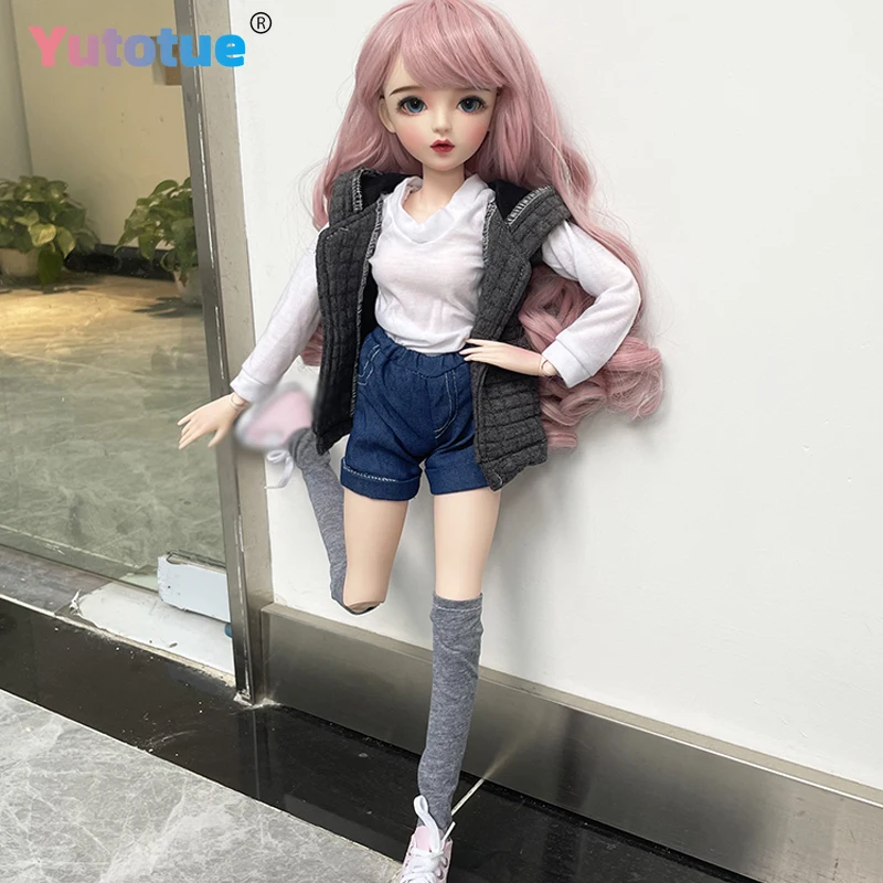 

YUTOTUE 1/3 BJD кукла высотой 60 см, кукла для девочек с полным комплектом одежды, съемные глаза, парики, одежда, реалистичная