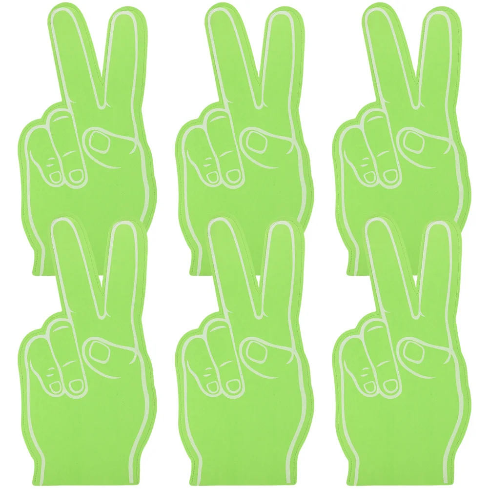 

6 Pcs Cheer Props Sports Cheering Finger Gloves EVA Cheerleading Fingers Supplies for Events