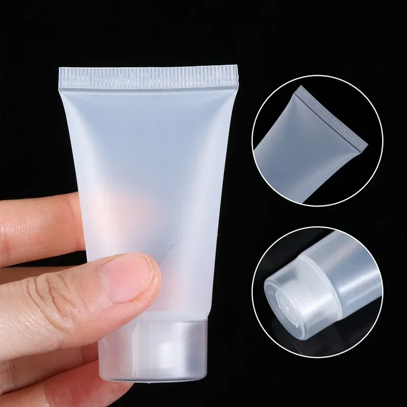 20/30/50/100ml Travel Size Empty Matte Clear Tube Cosmetic Cream Lotion Shampoo Bath Squeeze Lotion Containers Refillable Bottle