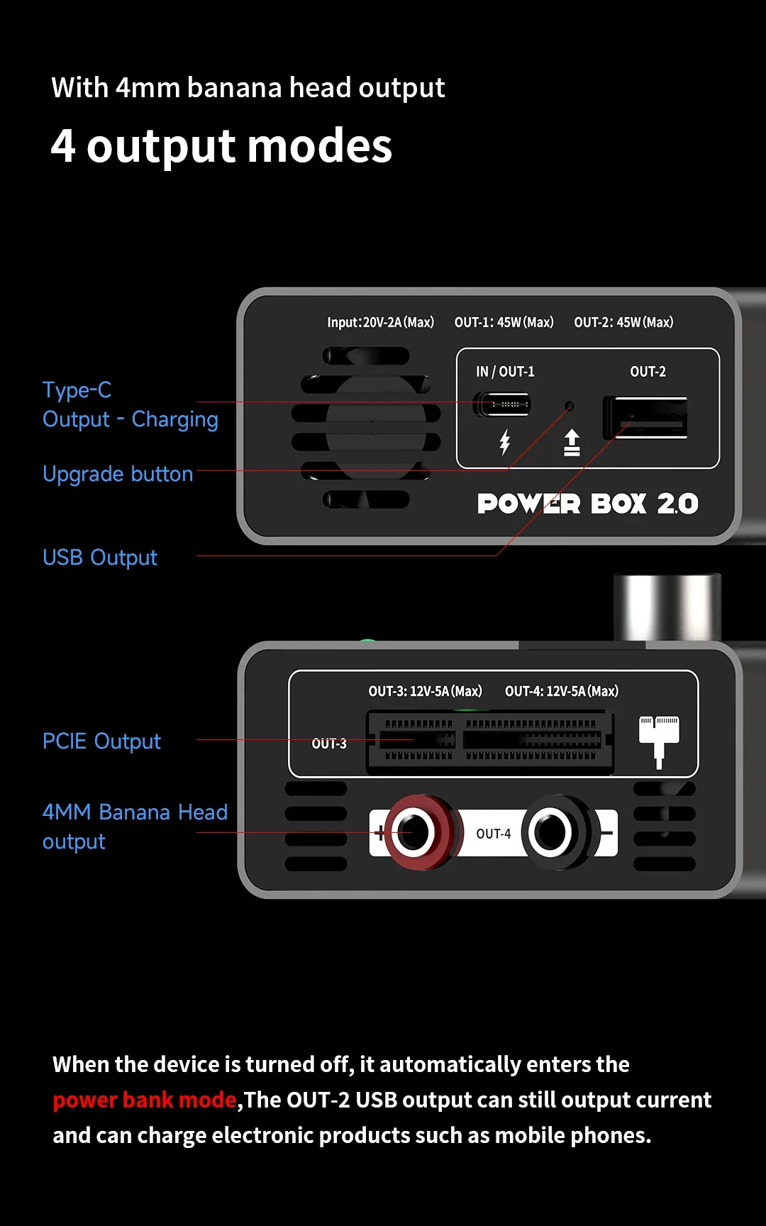 Mechanic Power Box2.0 Testador de fonte de alimentação com display digital inteligente para reparo de celular Ferramenta de detecção de corrente e tensão