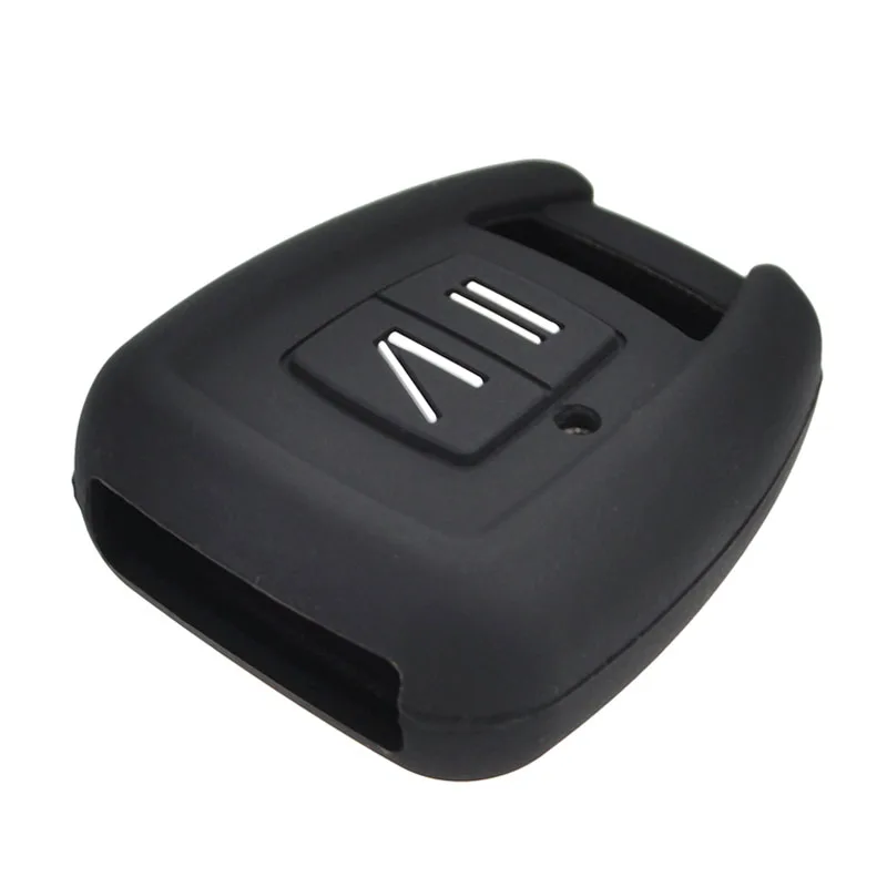 Funda de silicona para llave de coche, funda para Vauxhall, Opel, Astra, Zafira, Frontera, Omega, Vectra, Signum, Tigra, 2 botones, soporte para