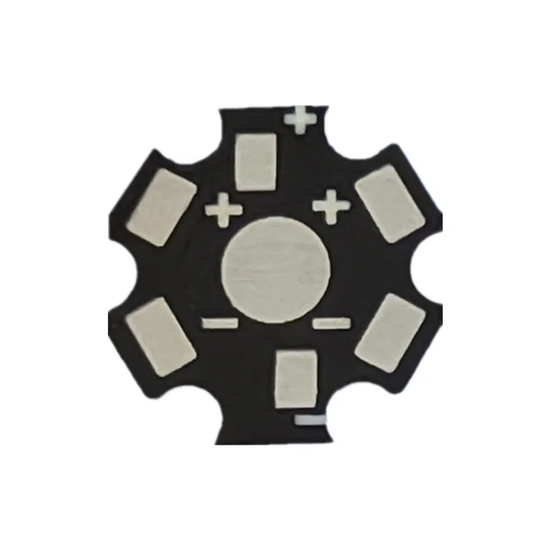 1000 قطعة بالوعة الحرارة 1 واط 3 واط 5 واط عالية الطاقة LED PCB الألومنيوم الركيزة لوحة ستار بالوعة الحرارة لمصباح يدوي الضوء