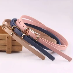 New Multicolor Decorative Dress With Sweater Thin Belt Women's Versatile Pin Buckle Genuine Leather Belt Pants Belt