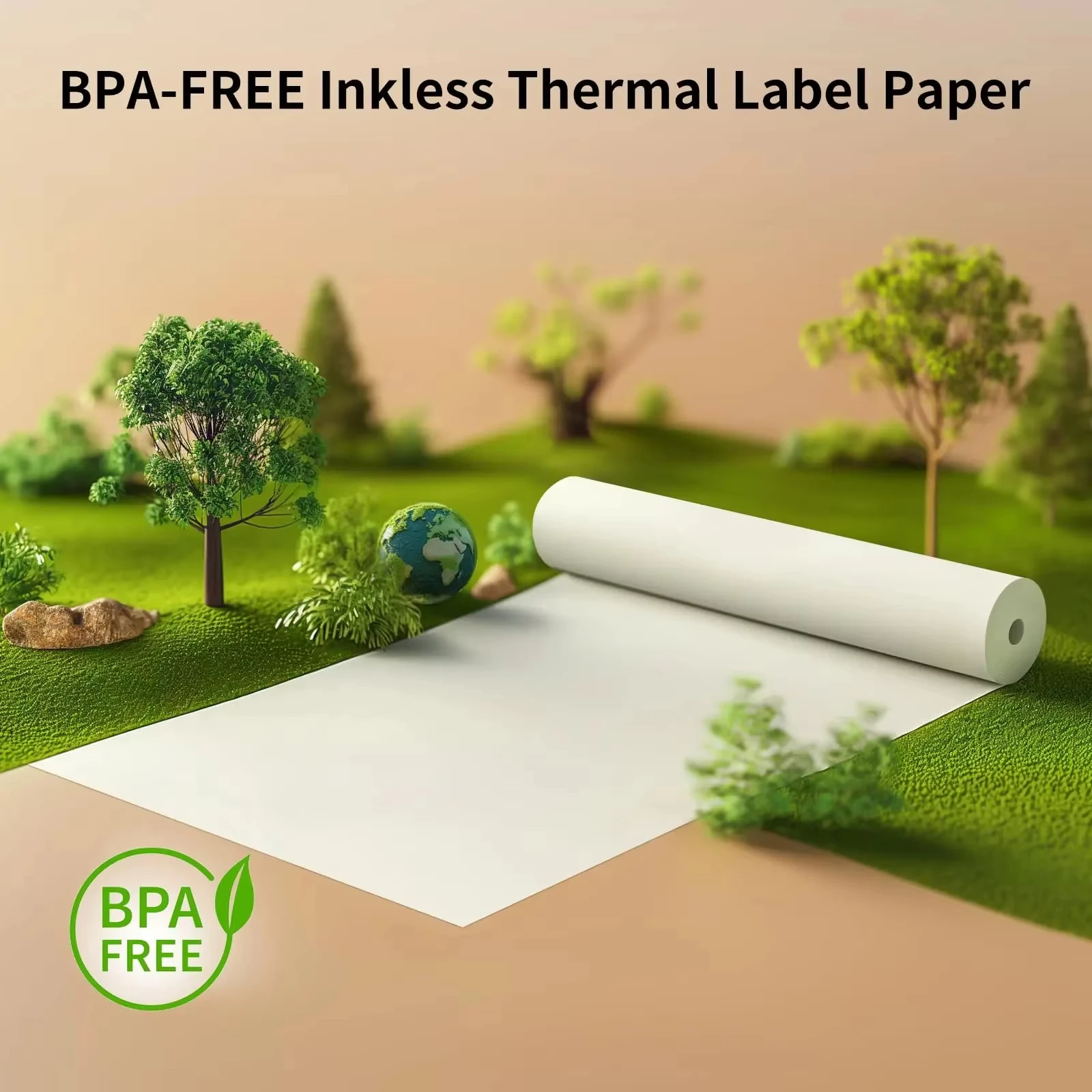 Papel térmico A4, papel de impresión térmica para impresora A4 inalámbrica Bluetooth A40/X8, papel de etiquetas térmicas sin tinta sin BPA-FREE