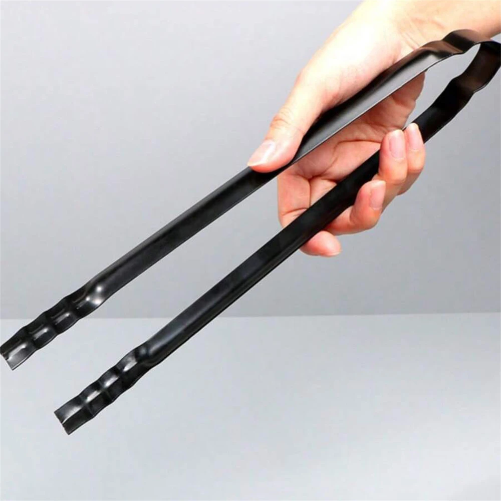 1PC Charcoal Tongs Concave and Convex Chuck Heavy Duty Premium Firewood Tongs for Fire Place Indoor Grilling