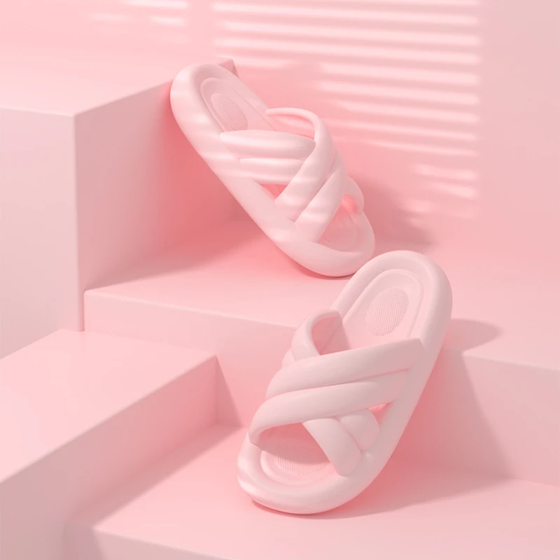 Thick Bottom Women's Slippers Home Non-slip Comfortable Couple Sandals Fashion Indoor Household Bathroom Man Women Slippers