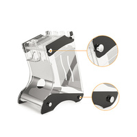 Multi-Slots Knife Rack Transparent Acrylic Stainless Steel Holder Tilt Style Kitchen Organizer Block for Indoor Outdoor Barbecue