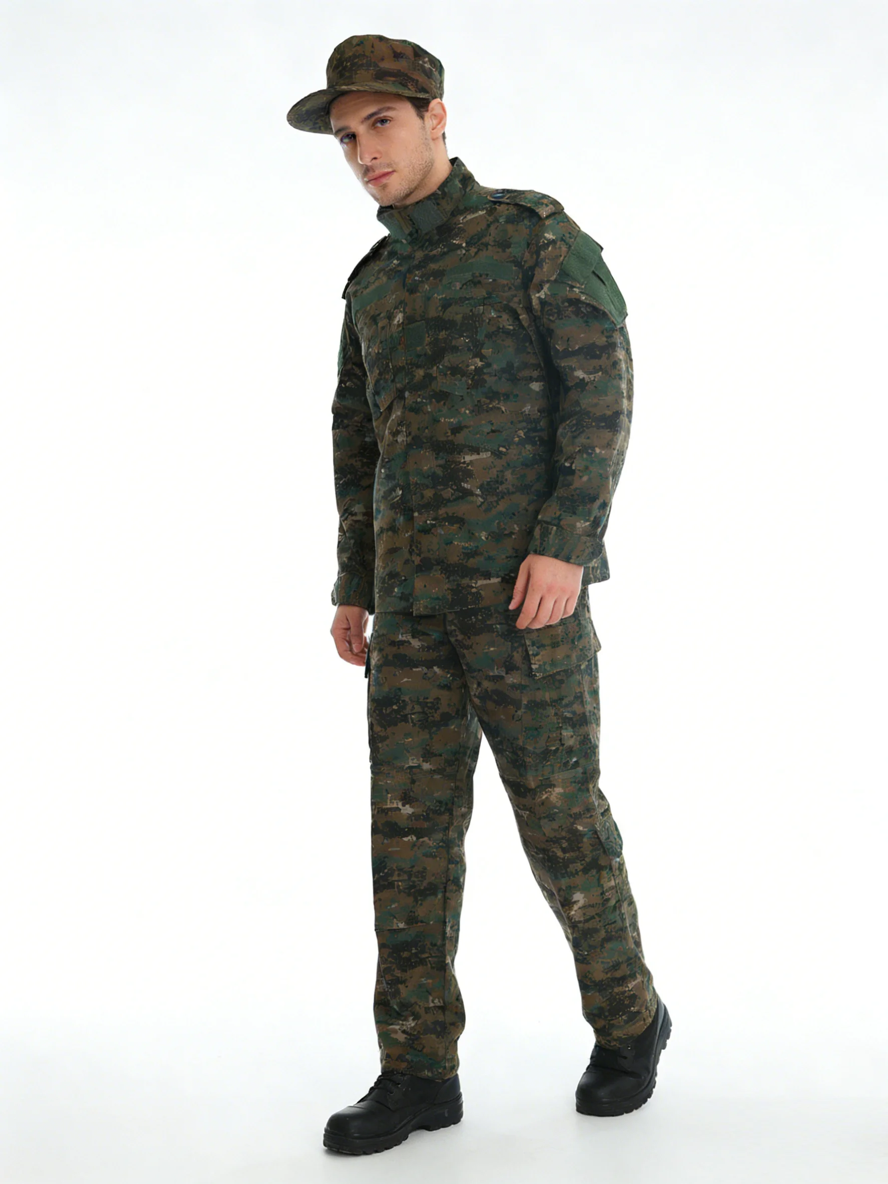 Jungle Digital Camouflage Saudi Arabia U.S Army Gear Ribstop Men's Uiforms With Hat