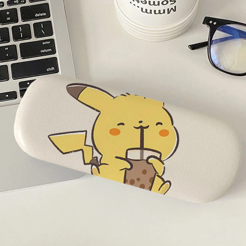 

Pokemon Pikachu Kawaii Cartoon Glasses Case Anime Figure Portable Sunglasses Storage