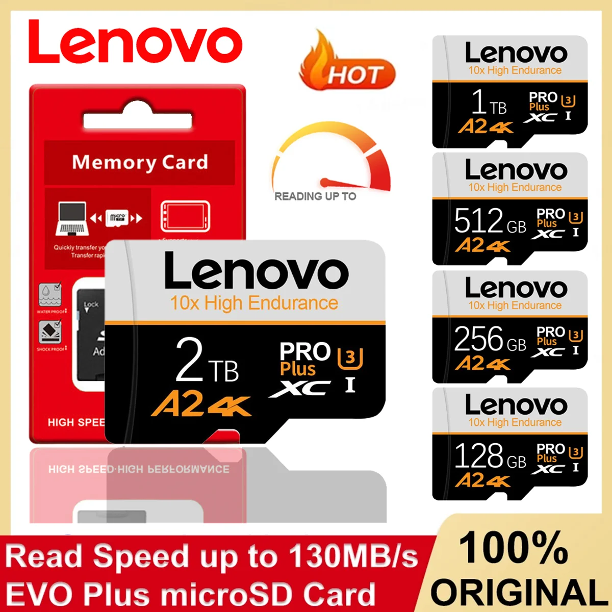 SD-карта Lenovo 2 ТБ для Nintendo Switch 1 ТБ V60 4K Micro TF SD-карта 256 ГБ 512 ГБ Cartao De Memoria для Nintendo 128 ГБ игры