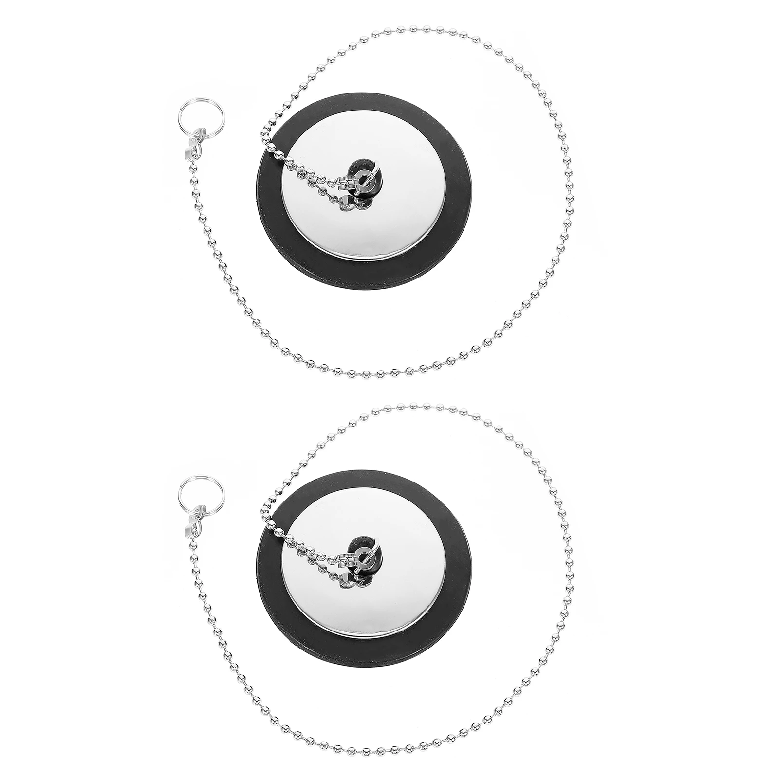 

2Pcs Rubber Water Stopper Bath Tub Drain Plug for Bathtub Bathroom Sinks Kitchen Sink Cover Drainage Seal Plugs