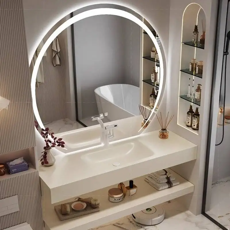 

Modern Toilet Bathroom Cabinet White European Washing Storage Bathroom Cabinet Wall Corner Luxury Badezimmerschrank Furniture