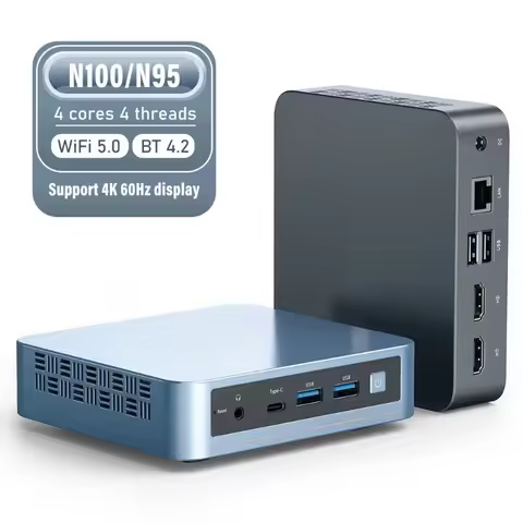 Peladn 16GB DDR4 512GB SSD Mini PC CPU N100/N95 Wifi 5.0 BT4.2 Business Education Mini PC for Windows 11 LINUX
